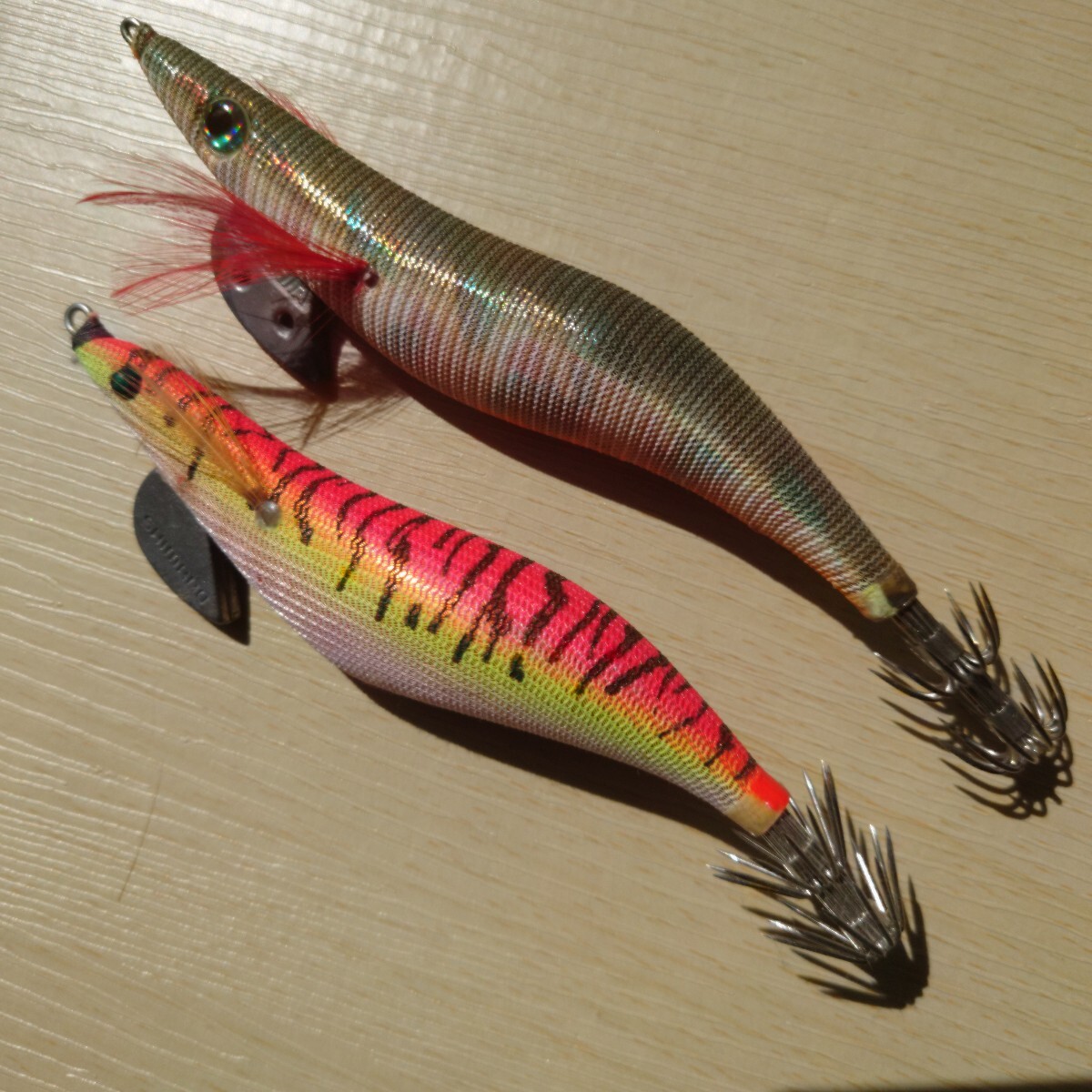 ☆☆アオリ烏賊餌木旧製品　YAMASHITA、SHIMANO　2本セット☆☆_画像1