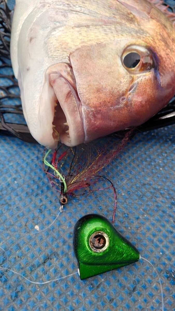 ☆☆タイラバ ユニット新しい鯛ラバネクタイ(リアル魚眼3Dアイ仕様)零◆ロックフィッシュリグ◆フック付き◆5匹セット即日発送！八☆☆_画像8