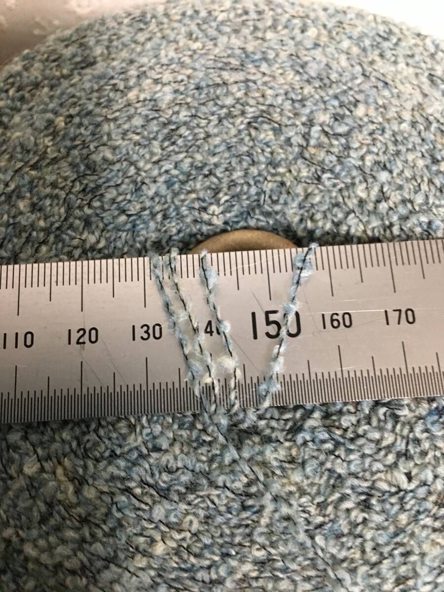 工業(yè)用毛纟のコーン巻き　ウール混ブークレー　735ｇ　定形外920円