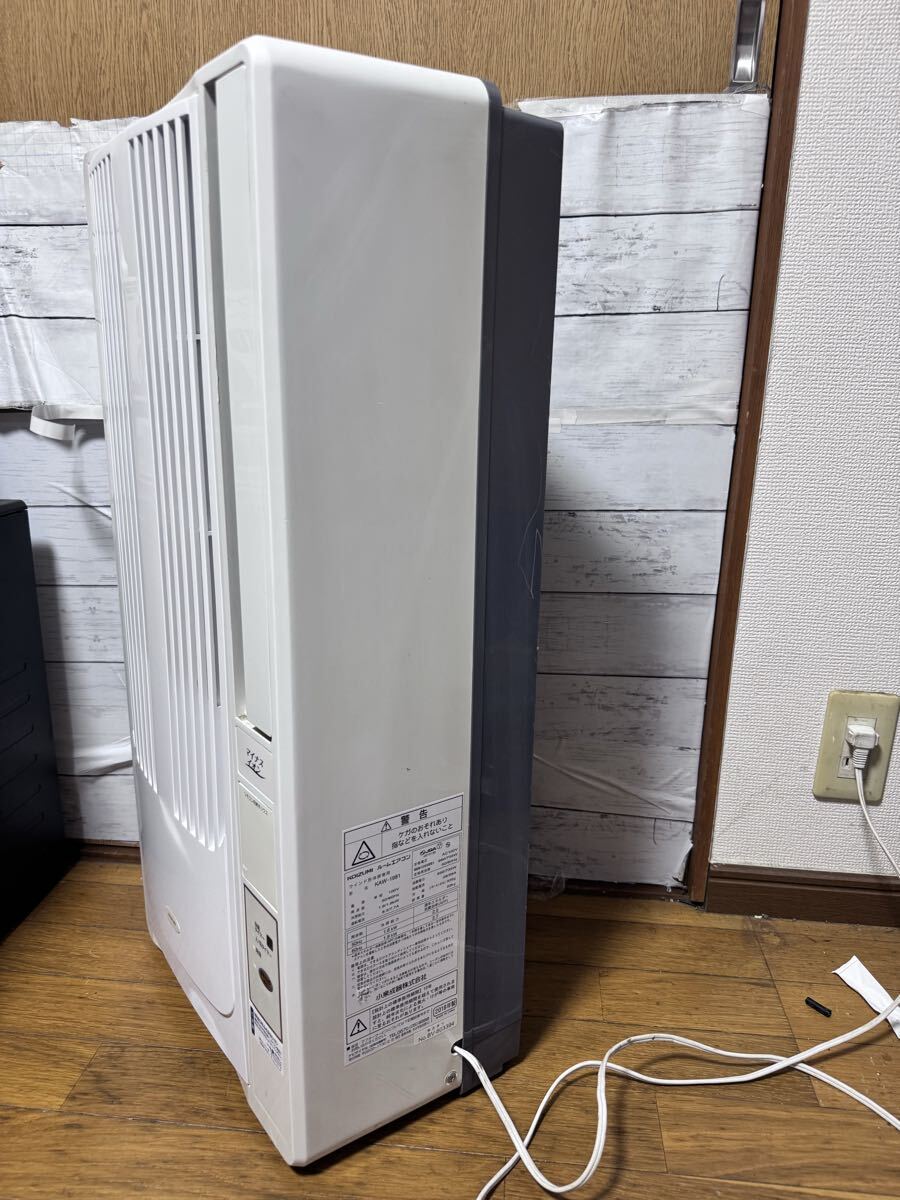 ★★コイズミ ウィンドエアコン マイナスイオン　KAW-1981 2018年製 100V ルームエアコン ウィンド形 窓用 空調 冷房 美品 リモコン付き_画像7