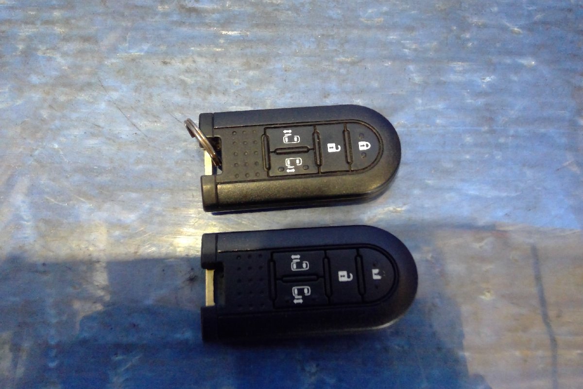 (H)ダイハツ スマートキー 両側(cè)パワースライド 4ボタン 2個セット 2本 タント/トール/ウェイク [2503565]