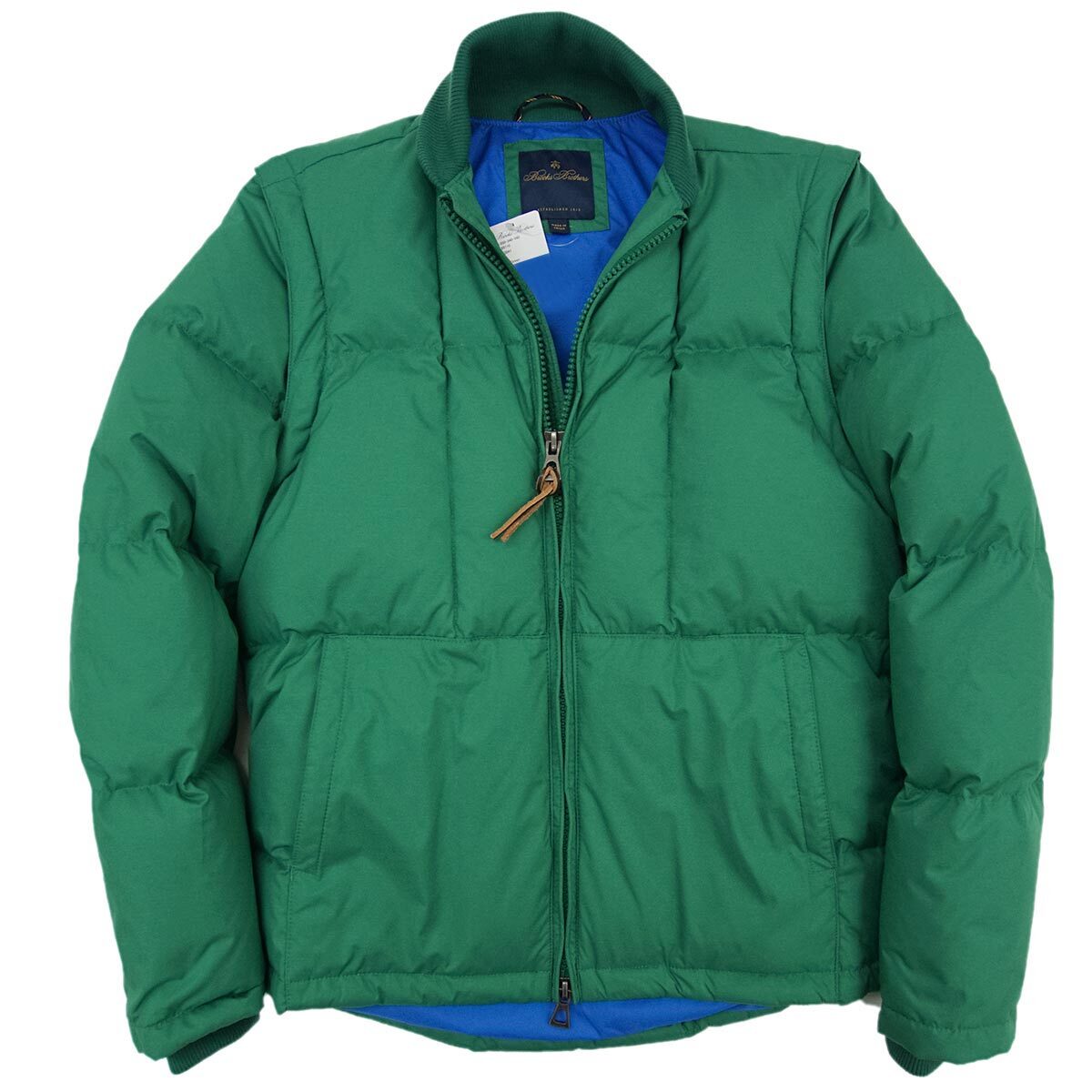 [ новый товар ] Brooks Brothers [L ( Япония XL)] пуховик жилет рукав установка и снятие 2WAY толстый защищающий от холода золотой флис Logo вышивка входить стирка возможность 