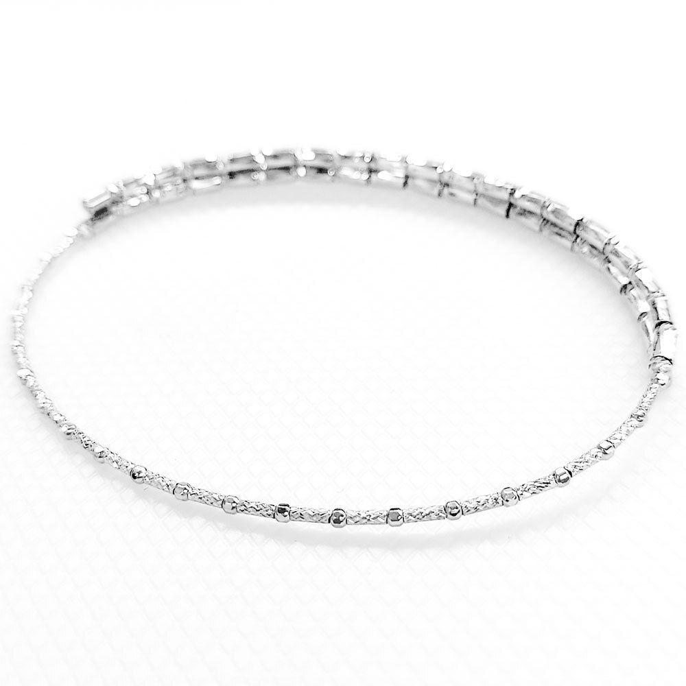 Pt850 マグネット ミラーボールブレスレット プラチナ形状記憶 刻印入り レディース アンクレット 新品 送料無料_画像3