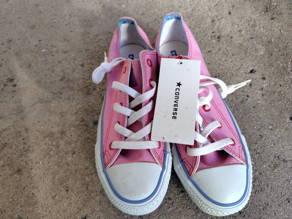 CONVERSE ALL STAR OX コンバース スニーカー PINK 23.0cm 1B778 ジャンク _画像1