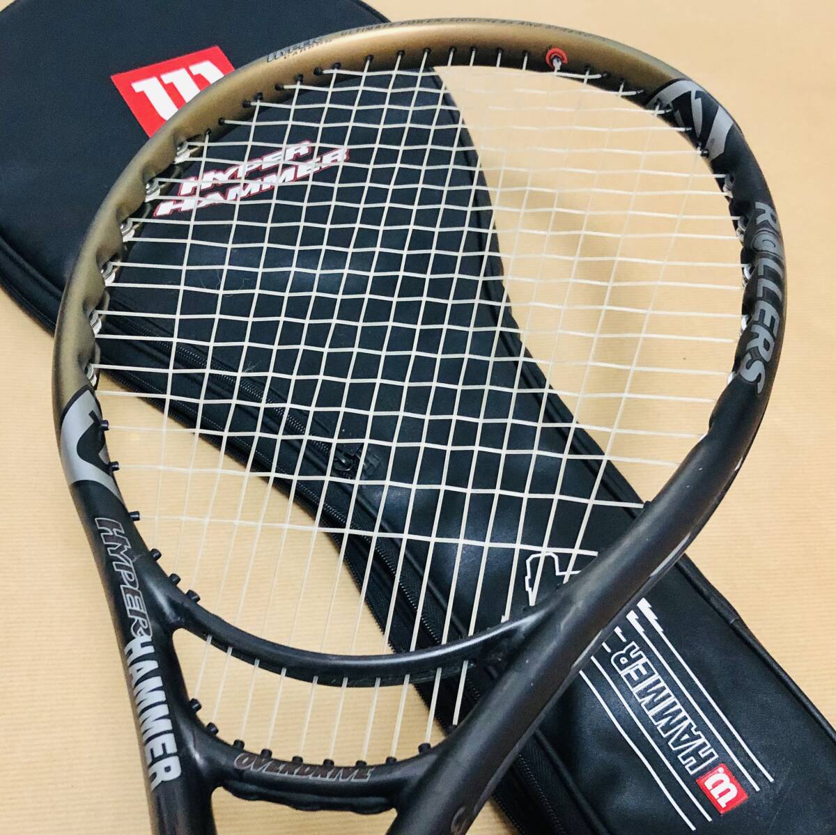 美品 WILSON HYPER HAMMER 3.1 ROLLERS 115 ウィルソン ハイパー ハンマー 3.1 ローラーズ 115 シニア/ダブルス 魔法のラケット _画像3