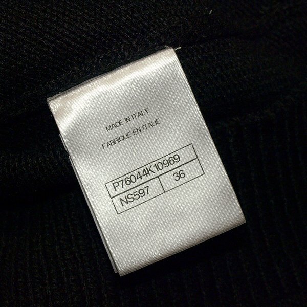 CHANEL◇シャネル・カシミヤセーター◇36サイズ　ブラック　2度のみ使用　ターキーダウンココマーク_画像8