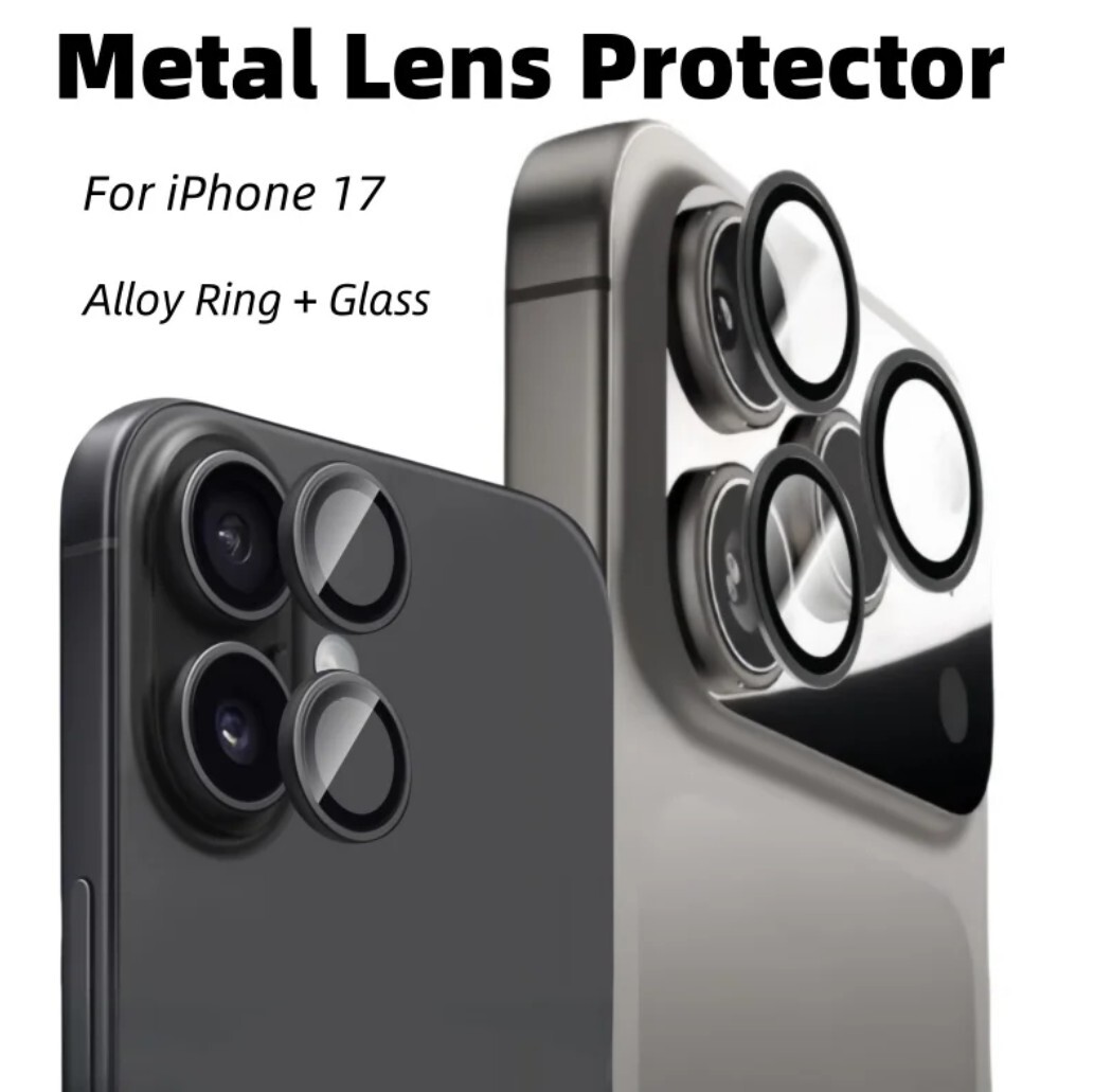 2セット iPhone17Pro 17promax カメラ カバー フィルム レンズ 保護 アルミ iphone17 pro メタルリング ブラック 保護 カバー レンズ_画像4