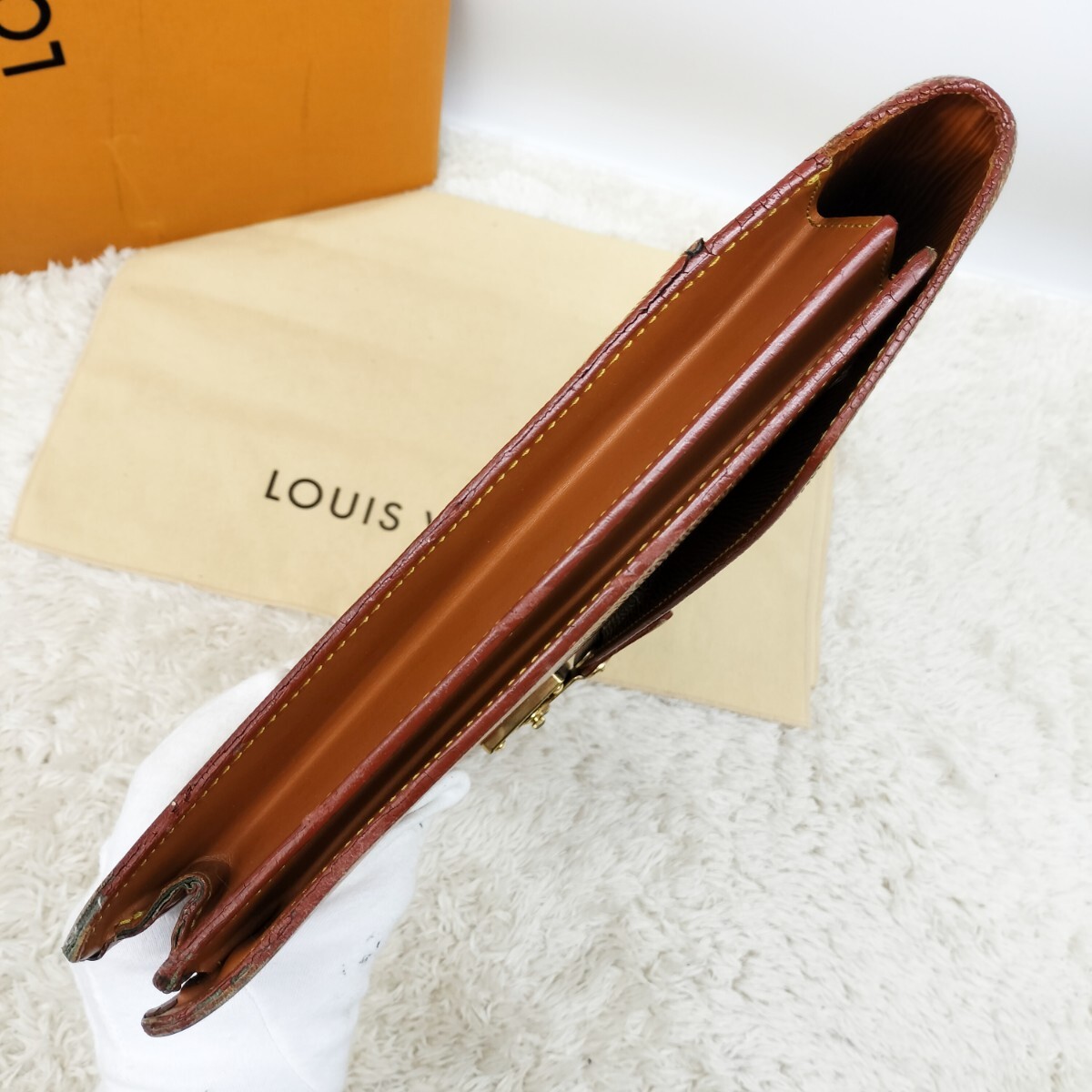 正規品 LOUISVUITTON ルイヴィトン ヴィトン ハンドバッグ ビジネスバッグ ブリーフケース セルヴィエット アンバサダー エピライン M54413_画像5