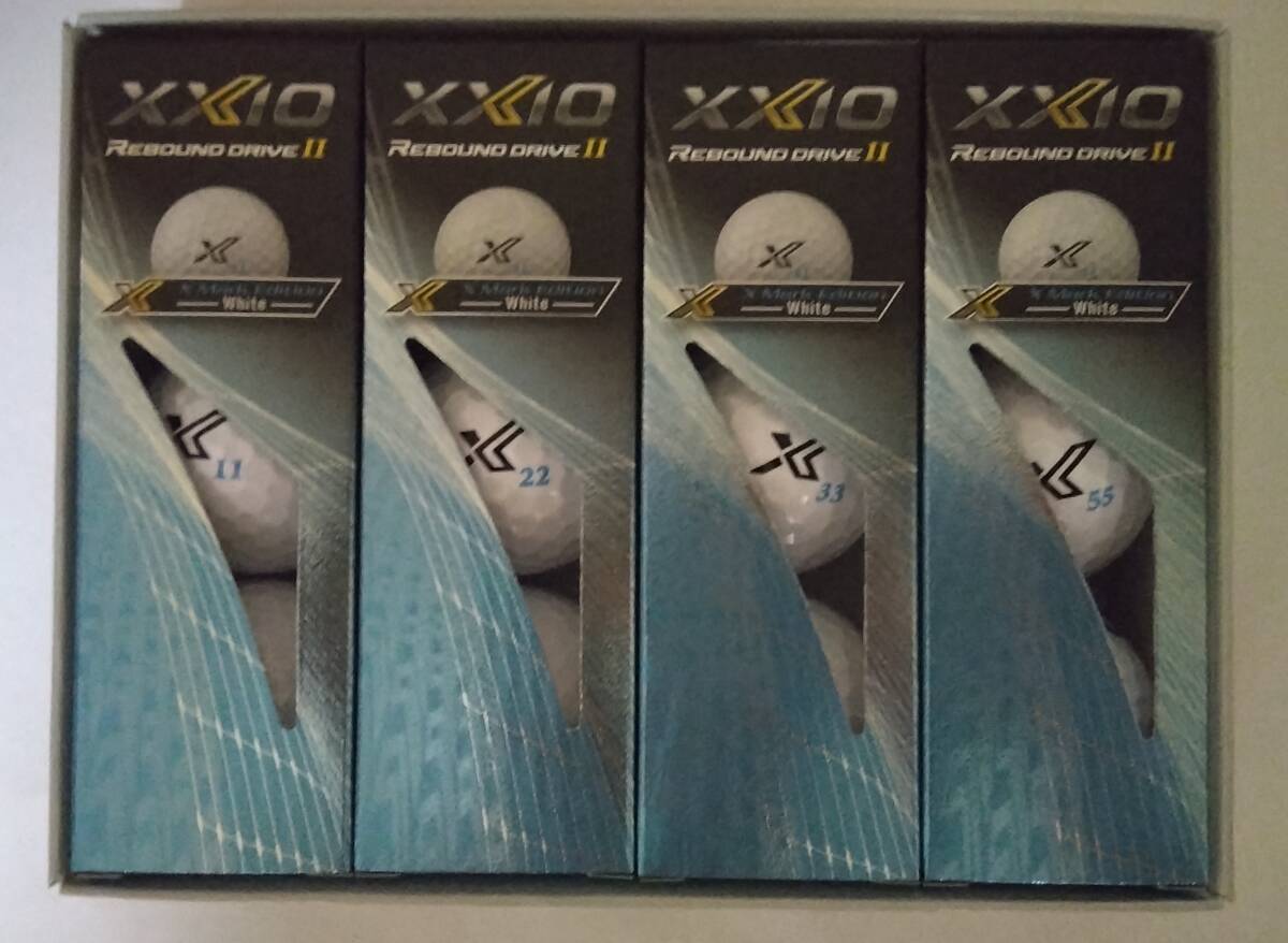 送料無料 新品 1ダース 12球 ゴルフボール ゼクシオ リバウンド ドライブ Ⅱ X MARK EDITION XXIO REBOUDO DRIVE