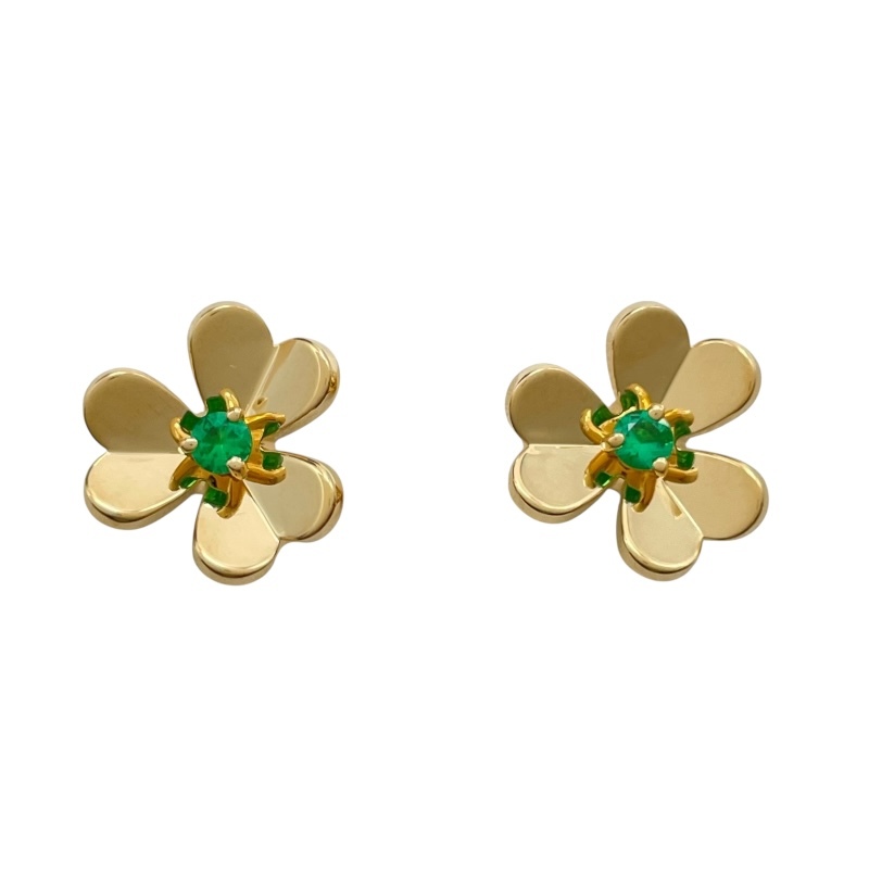 ヴァンクリーフ＆アーペル Van Cleef & Arpels フリヴォルピアスミニ ゴールド Au750 ジュエリー 中古_画像1