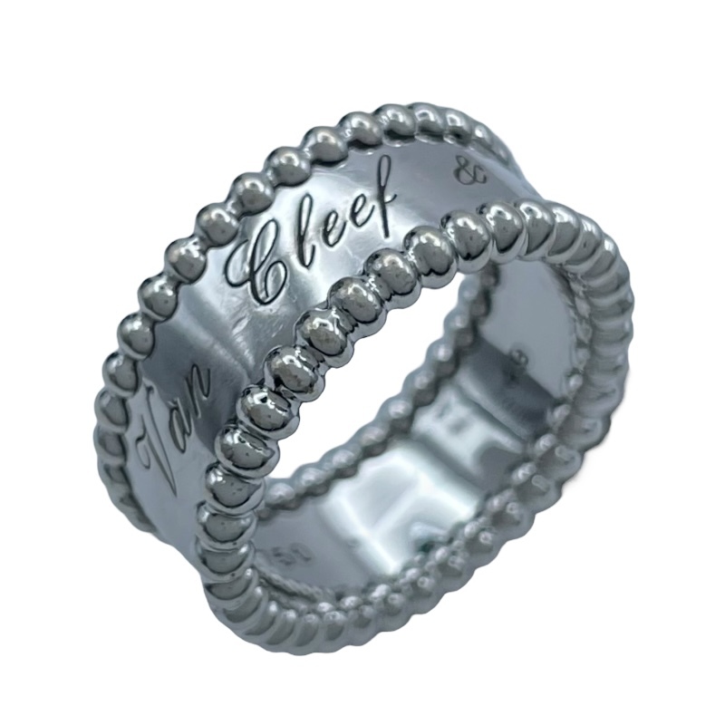 ヴァンクリーフ&アーペル Van Cleef & Arpels ペルレシニアチュールリング ホワイトゴールド Au750 ジュエリー 中古_画像1