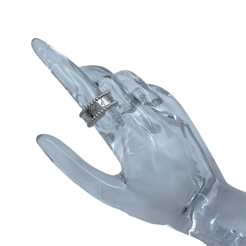 ヴァンクリーフ&アーペル Van Cleef & Arpels ペルレシニアチュールリング ホワイトゴールド Au750 ジュエリー 中古_画像8