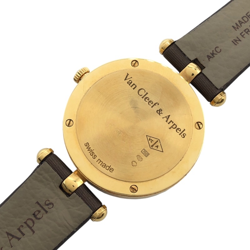 Van Cleef & Arpels Van Cleef & Arpelsreti-aperupapiyon1363104 белый ракушка K18YG наручные часы женский б/у 