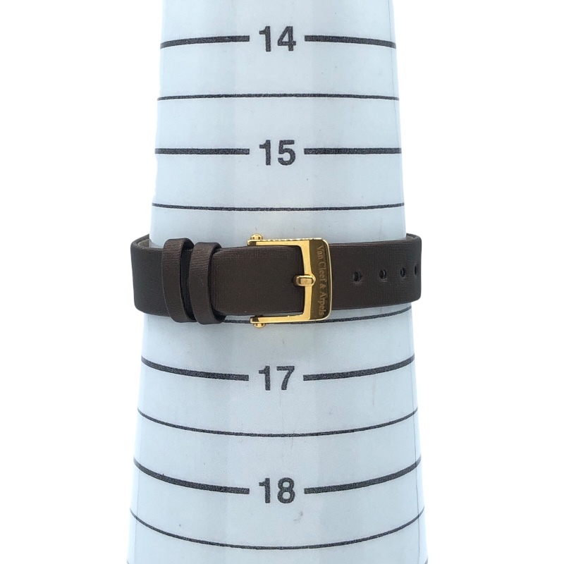  Van Cleef & Arpels Van Cleef & Arpelsreti-aperupapiyon1363104 белый ракушка K18YG наручные часы женский б/у 