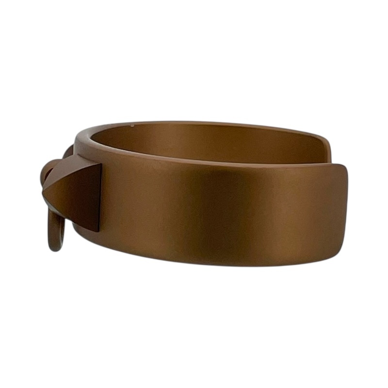 エルメス HERMES メドールバングル ブロンズ アルミ アクセサリー 中古_画像2