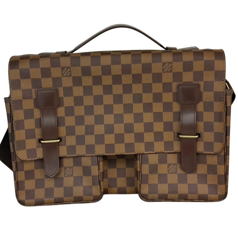 ルイ・ヴィトン LOUIS VUITTON ブロードウェイ N42270 ブラウン ダミエキャンバス ショルダーバッグ ユニセックス 中古_画像1