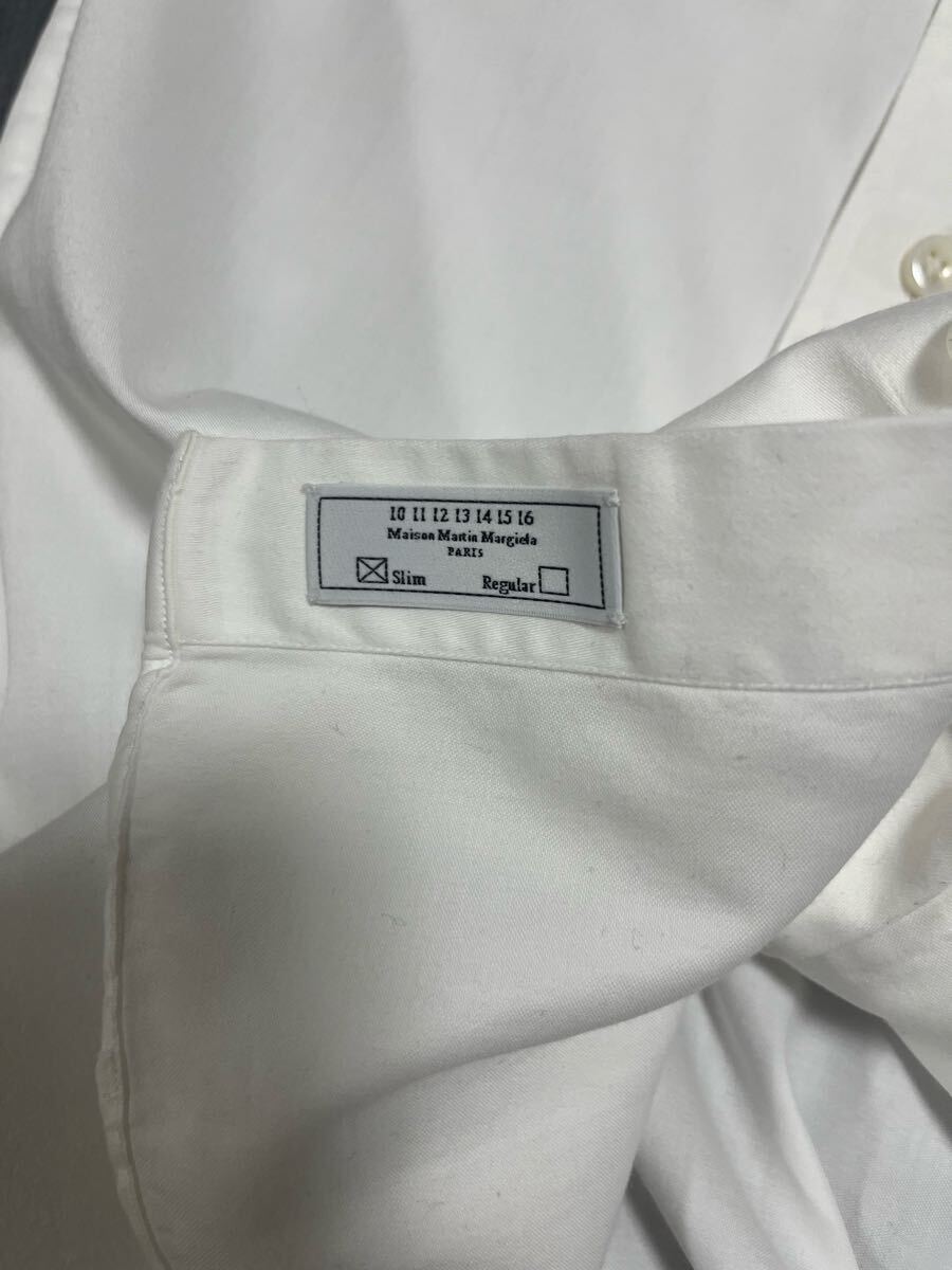 マルタンマルジェラ　14　Martin Margiela　シャツ　白　ホワイト