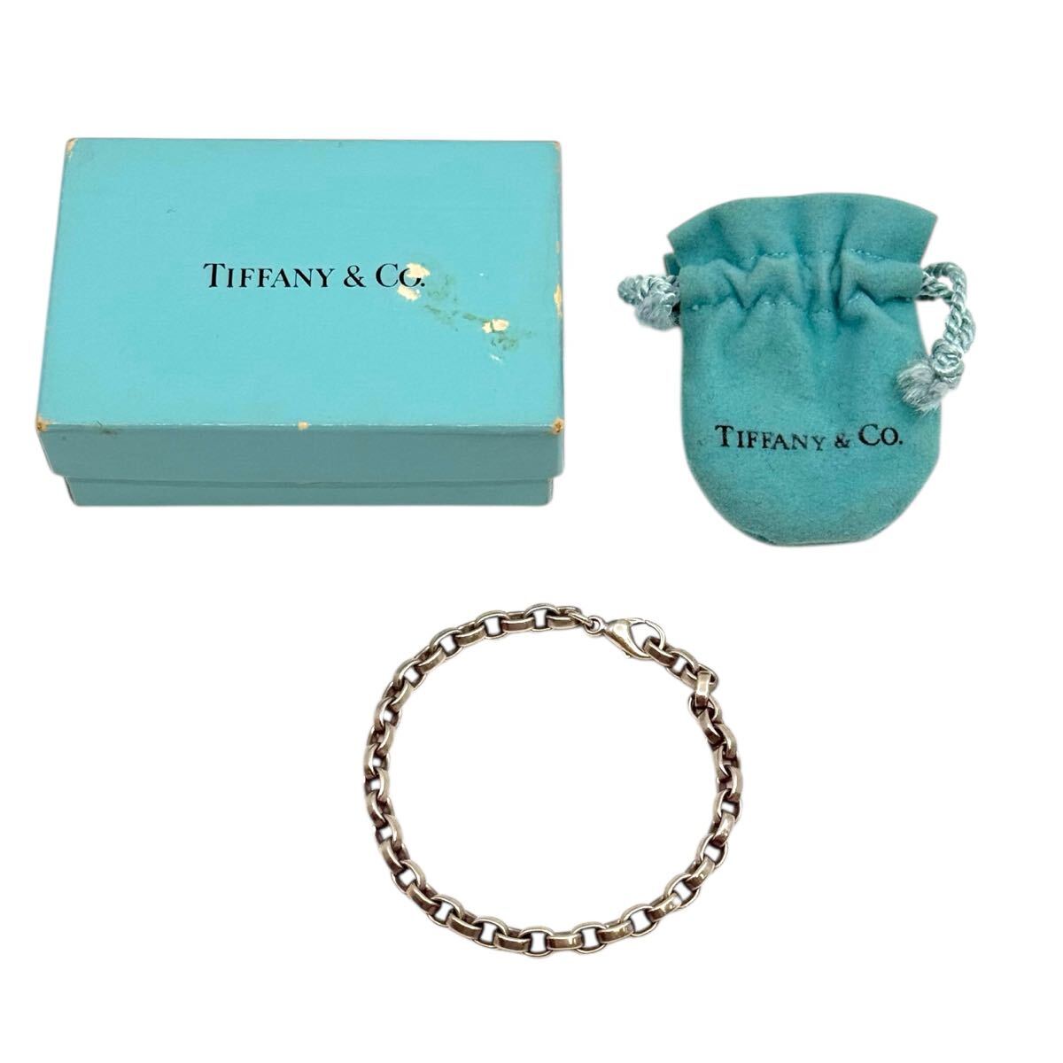 TIFFANY ティファニー SV925 オーバルリンク チェーンブレスレット