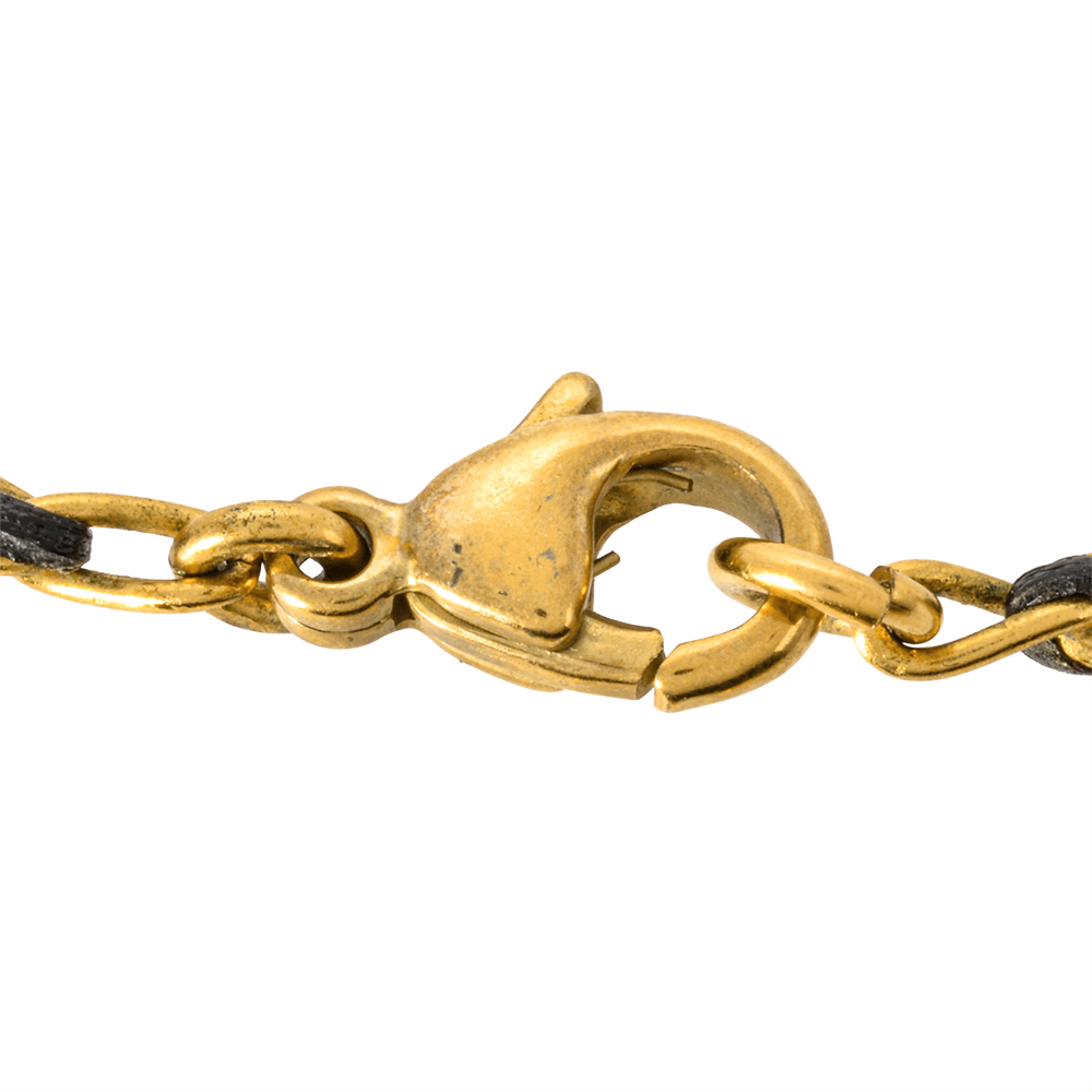 Chanel CHANEL короткое колье колье metal кожа 96 P печать Gold здесь Mark монета медаль clover черепаха задний женский