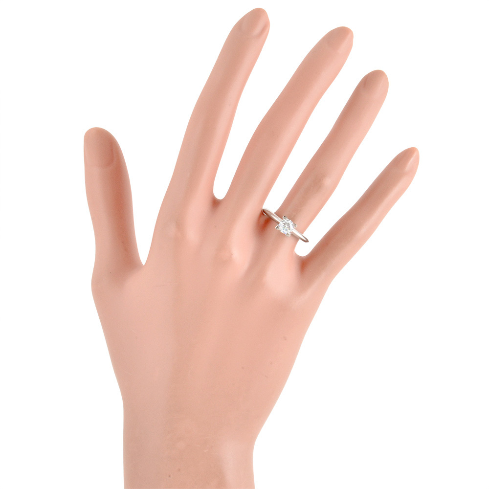 ハリーウィンストン HARRY WINSTON ソリティア リング 指輪 ダイヤモンド 0.58ct 約11号 Pt950 4.3g D/VS1 レディース_画像6