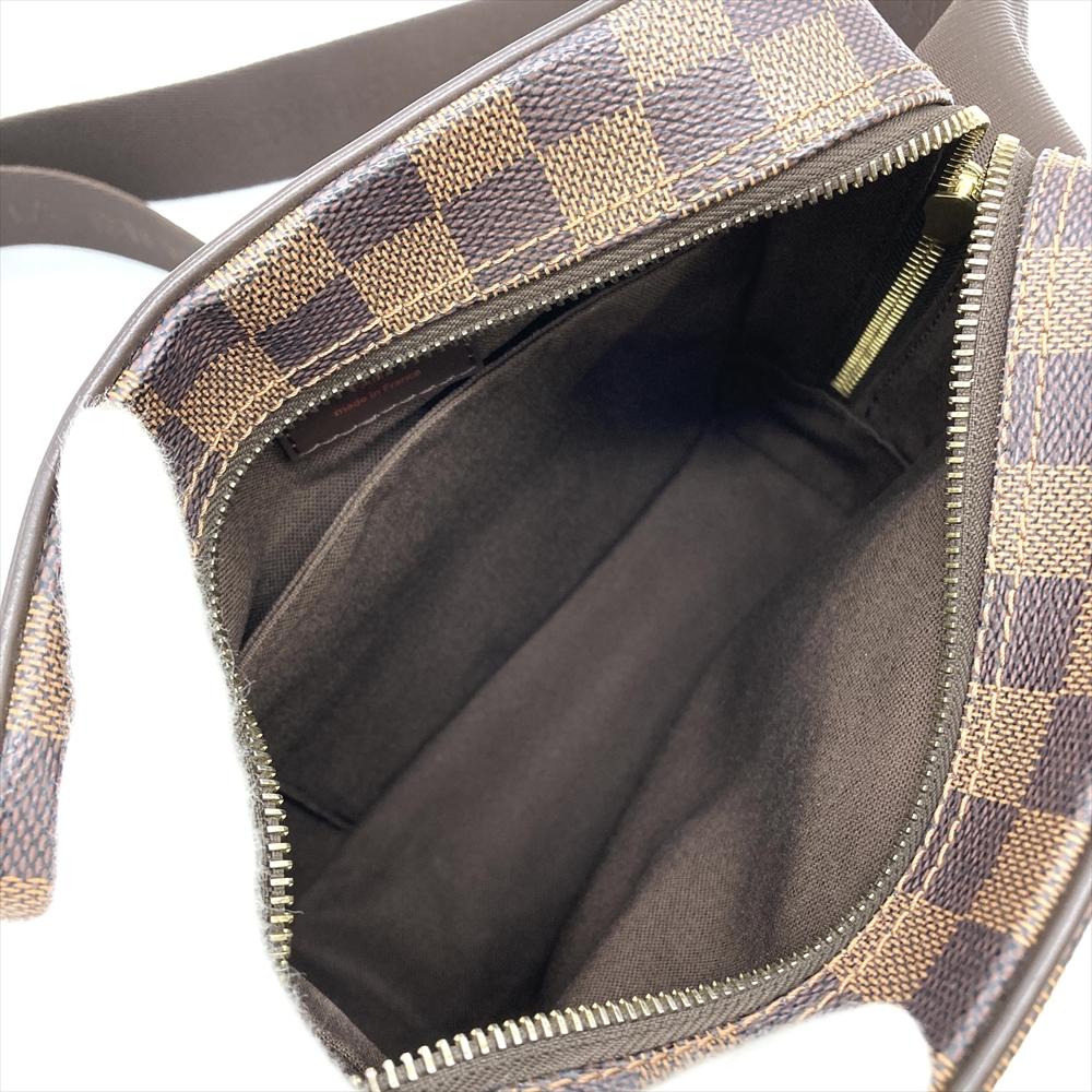 ルイヴィトン LOUIS VUITTON オラフPM ショルダーバッグ ダミエ エベヌ N41442 ブラウン ゴールド金具 MI2110 ユニセックス_画像8