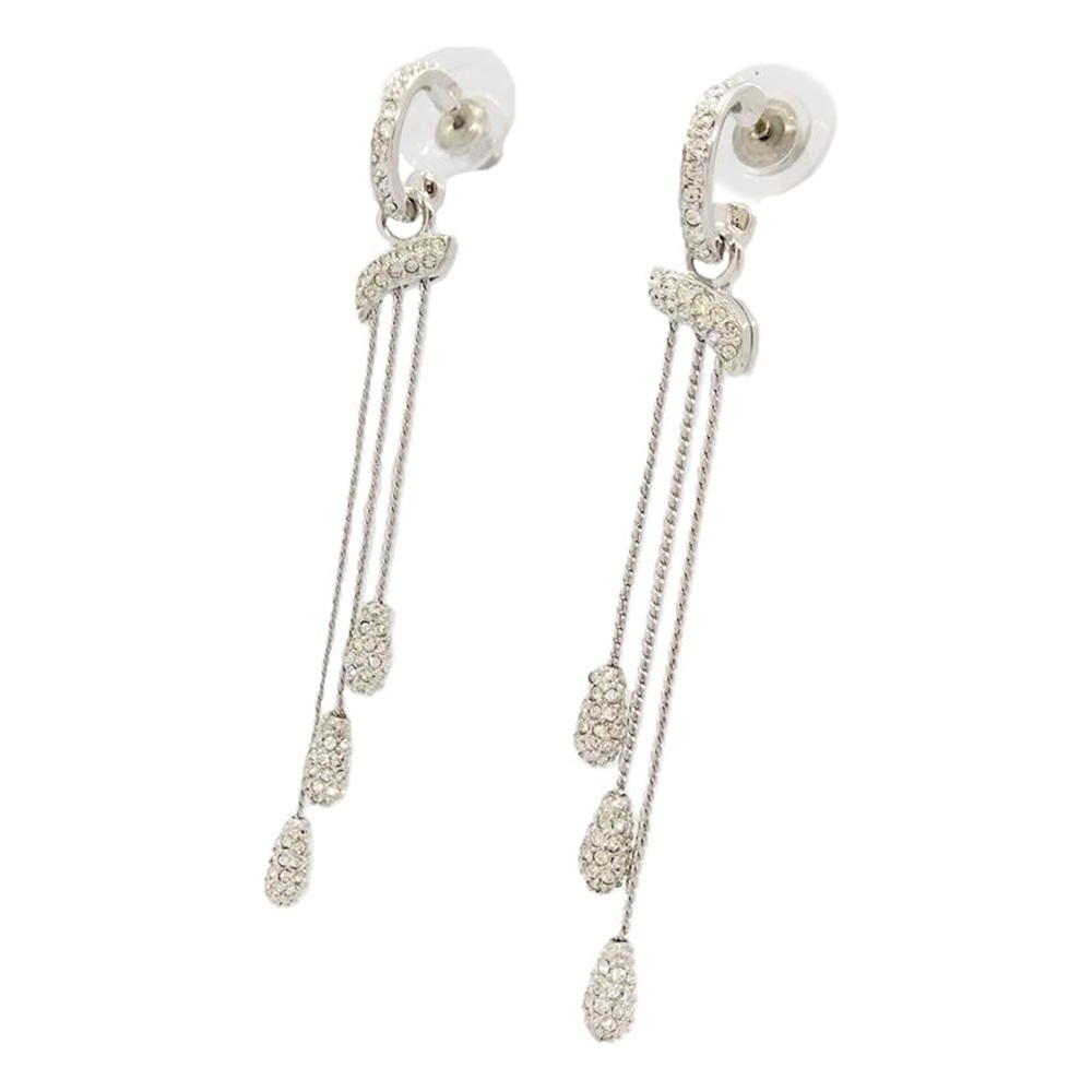 スワロフスキー SWAROVSKI 2WAY ロングドロップ ピアス クリスタル_画像2