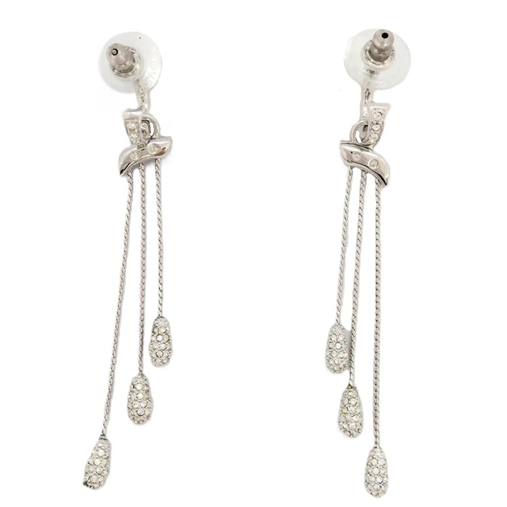 スワロフスキー SWAROVSKI 2WAY ロングドロップ ピアス クリスタル_画像3