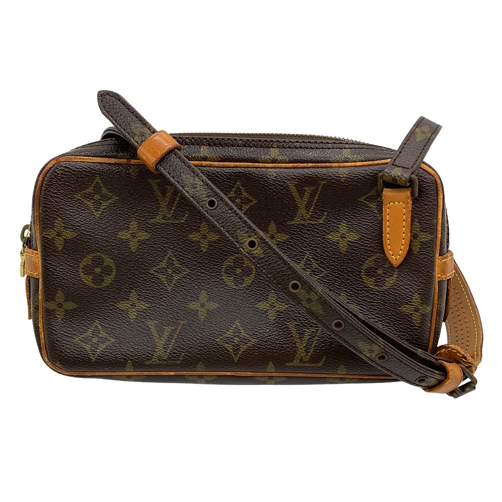 ルイヴィトン LOUIS VUITTON ポシェット マルリー バンドリエール ショルダーバッグ モノグラム キャンバス M51828 ブラウン レディース_画像1