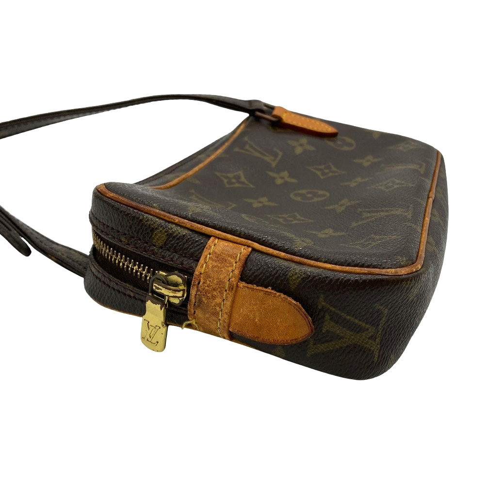 ルイヴィトン LOUIS VUITTON ポシェット マルリー バンドリエール ショルダーバッグ モノグラム キャンバス M51828 ブラウン レディース_画像3