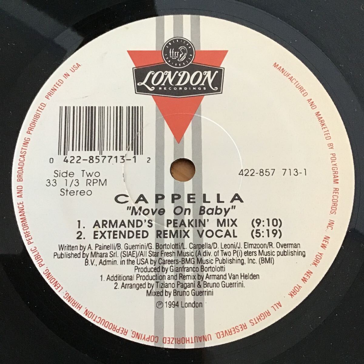 12/ Cappella / Move On Baby_画像2