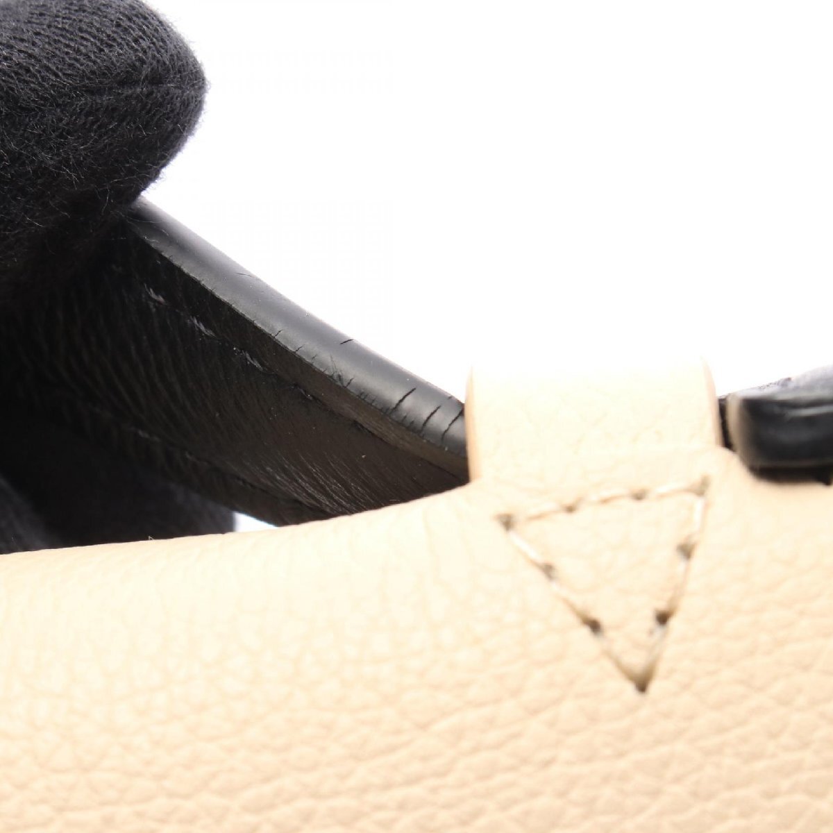  Louis * Vuitton блокировка mi-MM бренд off LOUIS VUITTON ручная сумочка машина f кожа б/у женский 