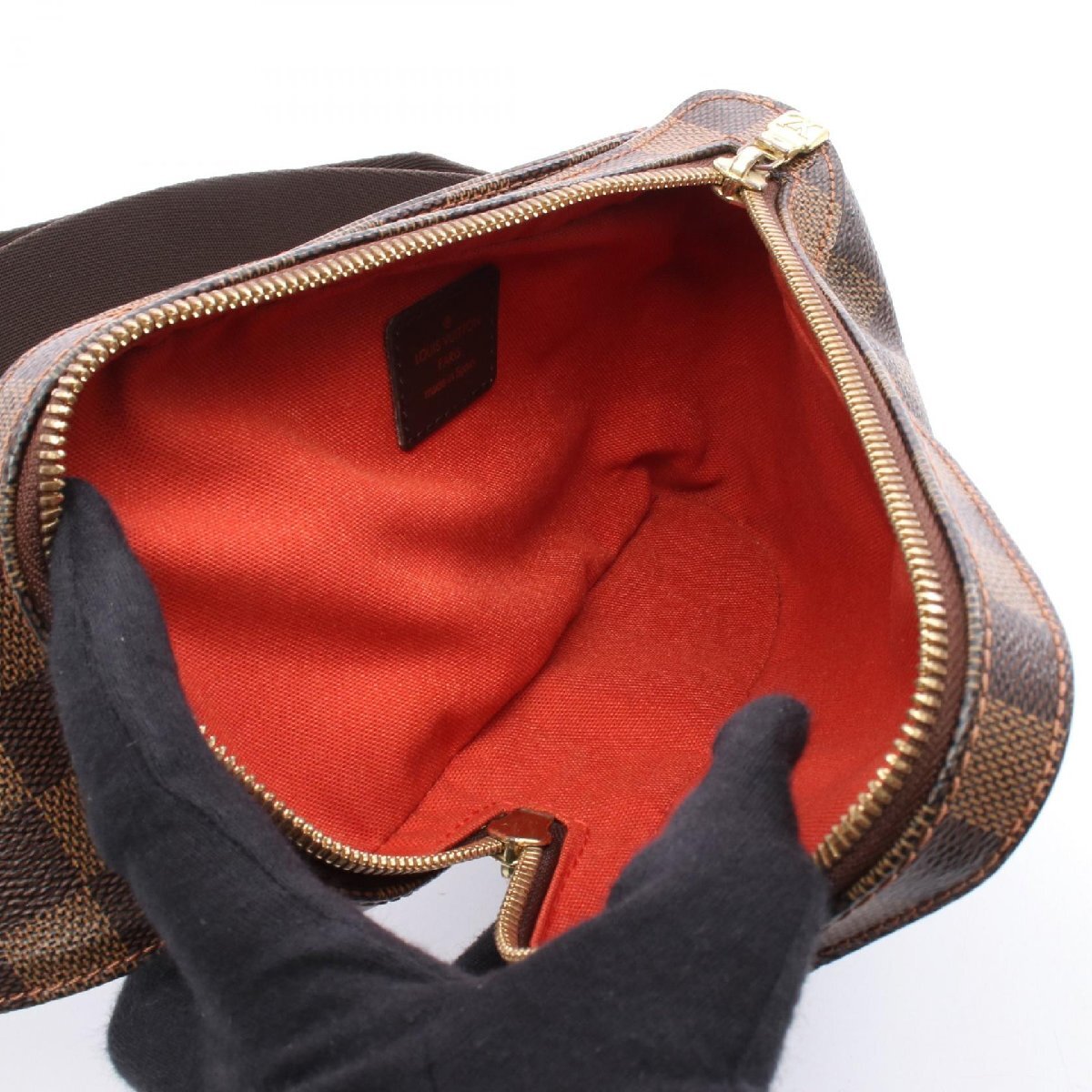 Louis * Vuitton Geronimo s бренд off LOUIS VUITTON сумка-пояс сумка "body" Damier б/у мужской