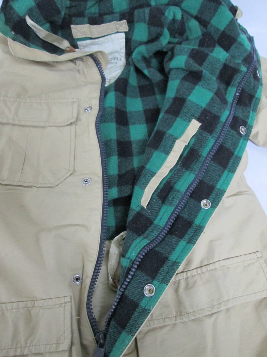 【0911n F19338】 Denim & Supply Ralph Lauren ラルフローレン マウンテンパーカー マウンテンジャケット アウトドア ジャケット ベージュ_画像10