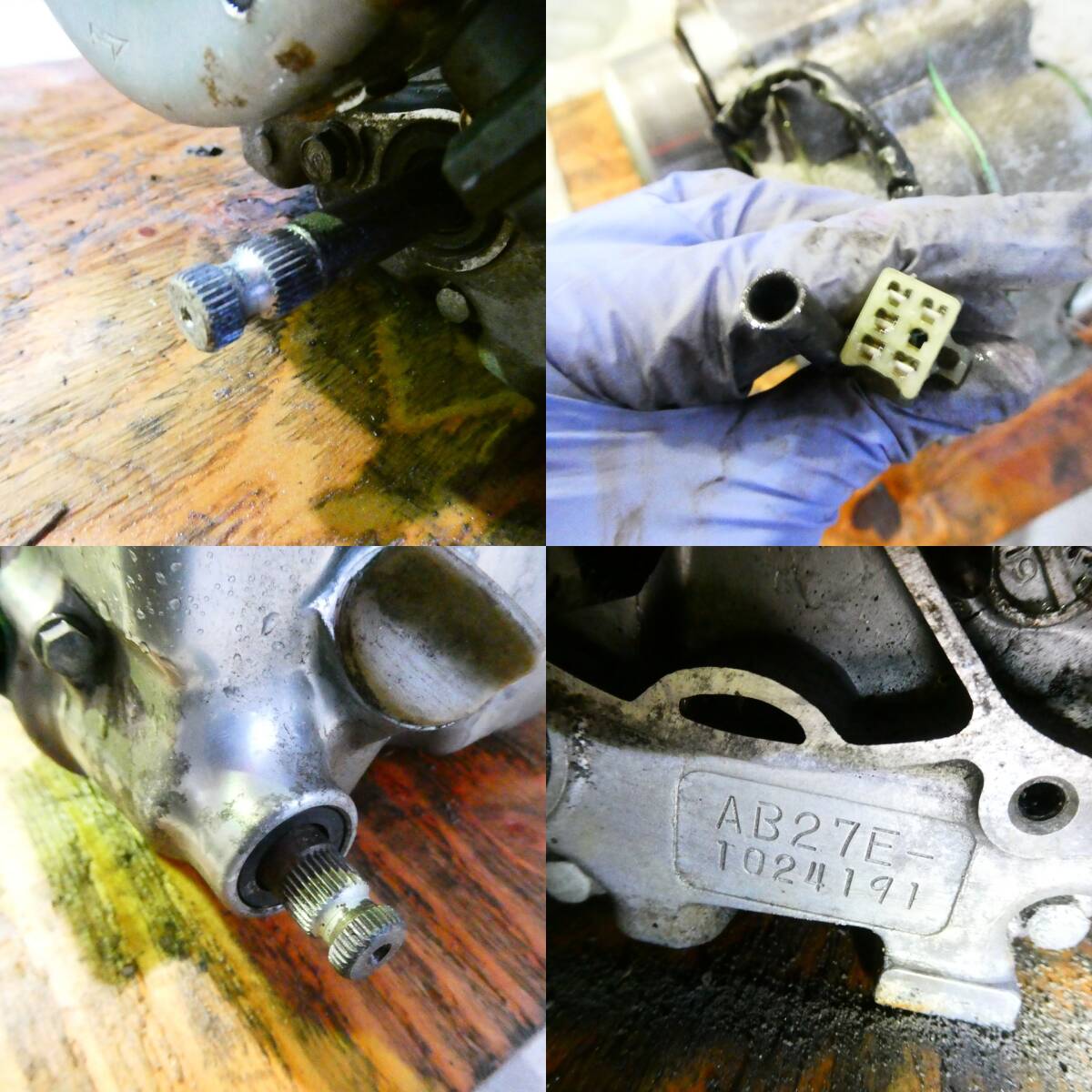 * Monkey [AB27] 12V оригинальный двигатель действующий AB27E-1024XXX б/у Honda HONDA Monkey Chaly Dux Gorilla Monkey KR070317