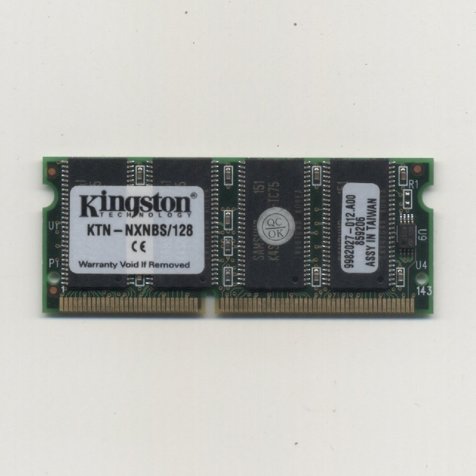 yb451/Kingston KTN-NXNBS/128 ノートPC用 PC66 128MB / 動(dòng)確済