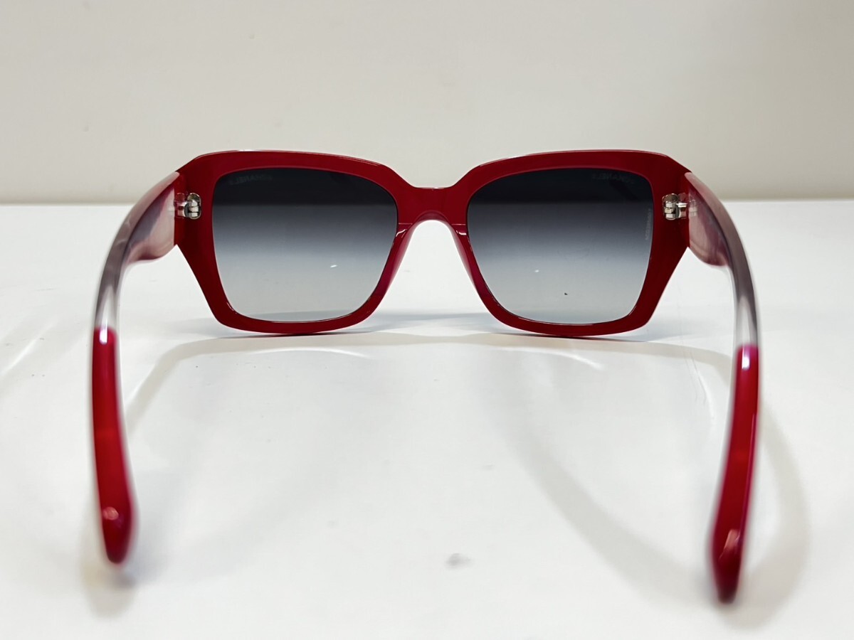 【中古品】 シャネル　CHANEL　サングラス　レッド　5263 c.1343/S6 54□19 140 3N AC8395807 ココマーク