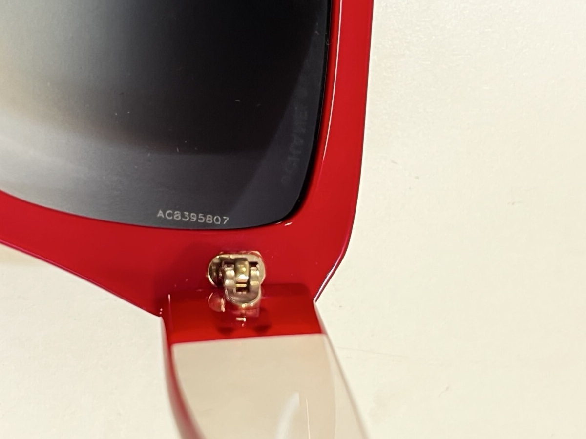 【中古品】 シャネル　CHANEL　サングラス　レッド　5263 c.1343/S6 54□19 140 3N AC8395807 ココマーク