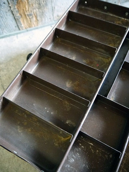 ビンテージUSAタックルBOX [gotf-122]検アメリアUSA1940年代頃JUNKシャビ―インダストリアル釣り具道具インテリア雑貨_画像9