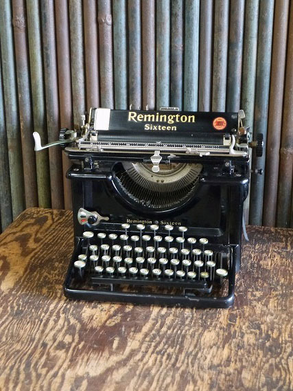 アンティークRemingtonSixteenタイプライター [gopd-1368]検アメリカ1930年代中期頃ステーショナリーインテリアjunk店舗什器_画像1
