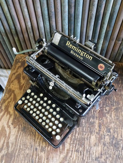 アンティークRemingtonSixteenタイプライター [gopd-1368]検アメリカ1930年代中期頃ステーショナリーインテリアjunk店舗什器_画像3