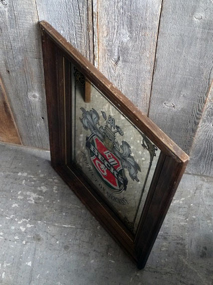 ビンテージBECK'Sパブミラー[gop-466]検アメリカUsaドイツBEER老舗1980年代頃鏡壁掛け店舗ディスプレイ雑貨インテリア雑貨