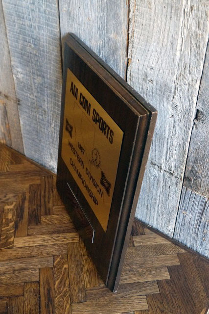 ビンテージMillerプレート [gose-243]検アメリカ1987ミラービール表彰盾インテリア雑貨壁掛け店舗ディスプレイサイン雑貨