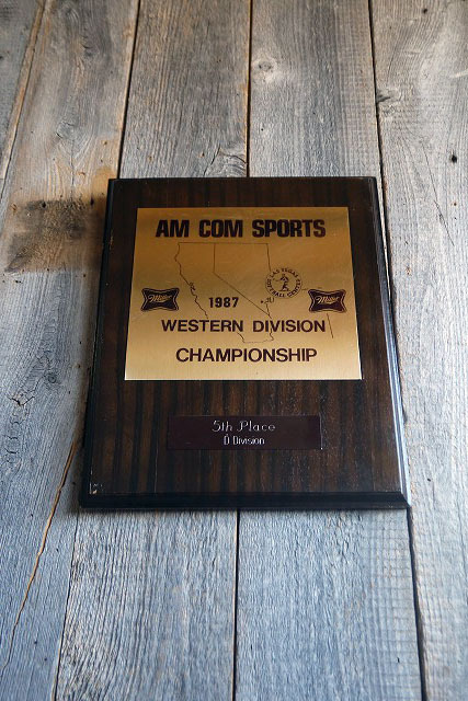 ビンテージMillerプレート [gose-243]検アメリカ1987ミラービール表彰盾インテリア雑貨壁掛け店舗ディスプレイサイン雑貨