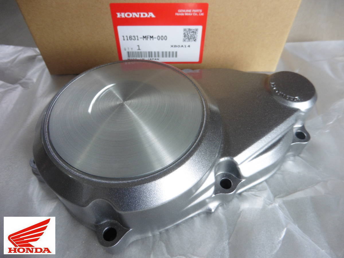 ○CB400SF 2008~2018年位 NC42 ホンダ純正 クランクケース L カバー シルバー 新品 11631-MFM-000_画像1