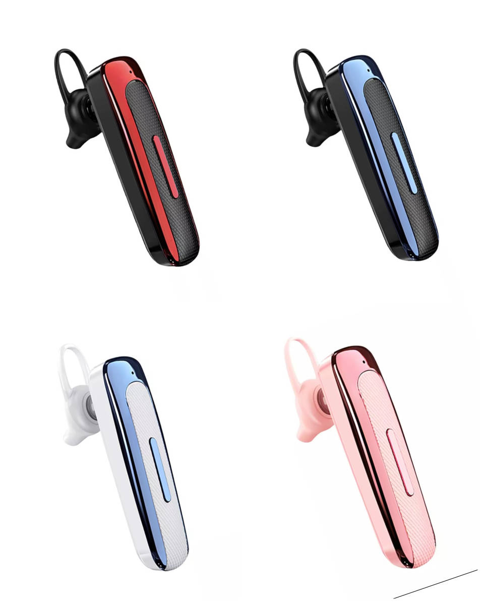 Bluetooth　イヤホン　ワイヤレスイヤホン 電話　通話　ゲーム　耳掛け型　イヤフォン イヤホンマイク 片耳　USB 充電　ブラックレッド_画像5