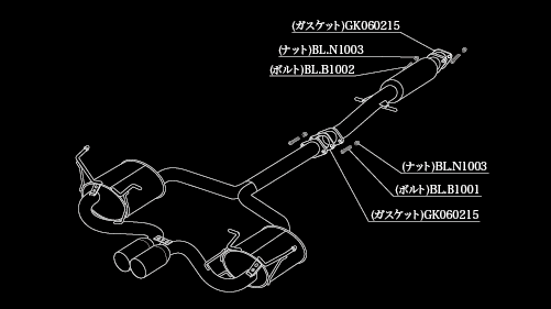 R53 RE16 マフラー 柿本改 アインザッツ s-622 E633001B KAKIMOTO RACING 柿本 カキモト einsatz s-622 スポーツマフラー_画像2