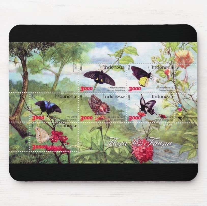  Indonesia производство. бабочка. иллюстрации. коврик для мыши : фото накладка ( мир. бабочка серии )