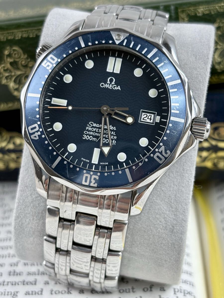 【OH済】美品オメガ omega シーマスター プロフェッショナル 300M Ref.2531.80 自動巻き 保証書付 フルセット
