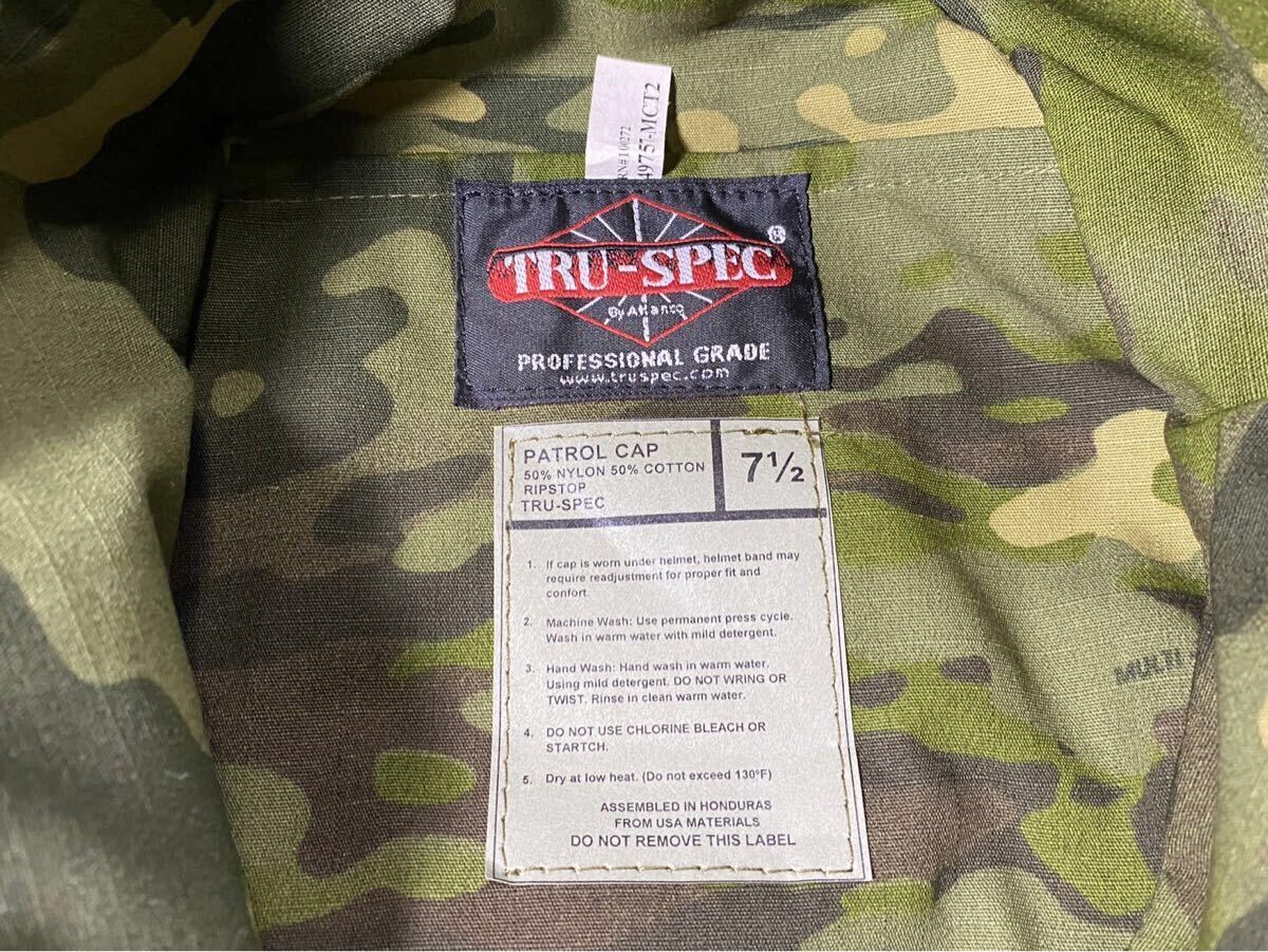 ♪♪【未使用】TRU-SPEC 迷彩 パトロールキャップ 迷彩帽子 7 1/2 定形外発送♪♪_画像7