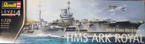 レベル/1/720/イギリス海軍航空母艦アークロイヤル/未組立品